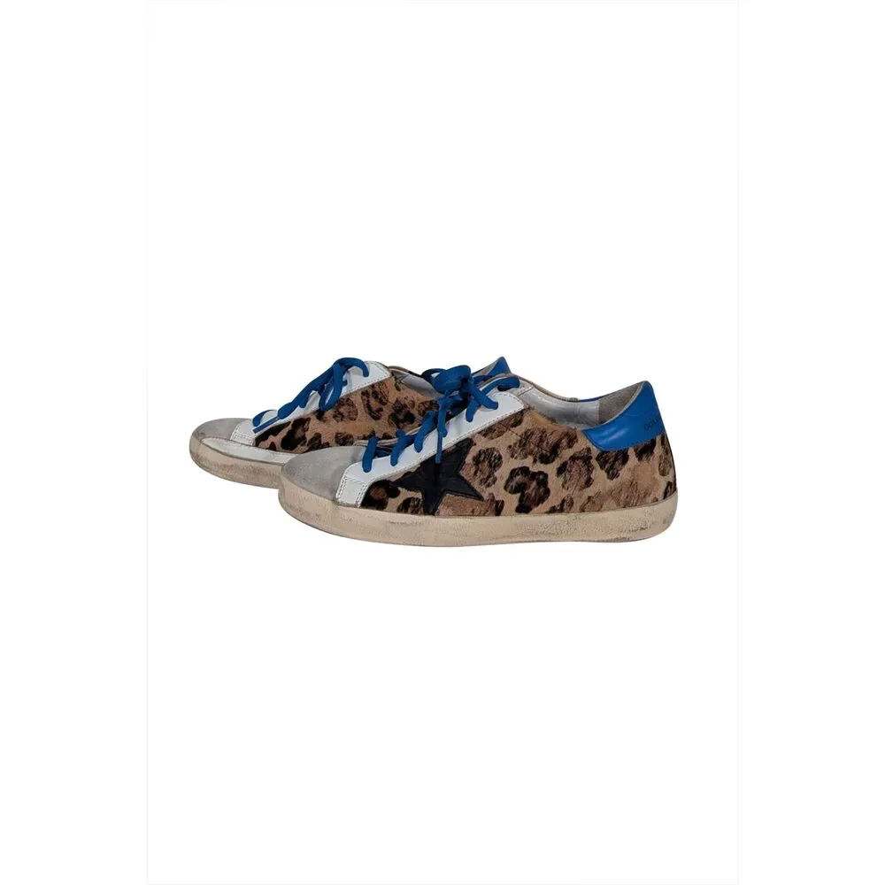 Golden Goose - Leopard Print Superstar Sneakers Sz 7
